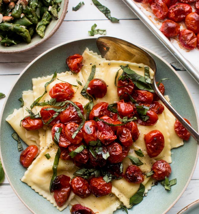 Blistered Tomato Ravioli