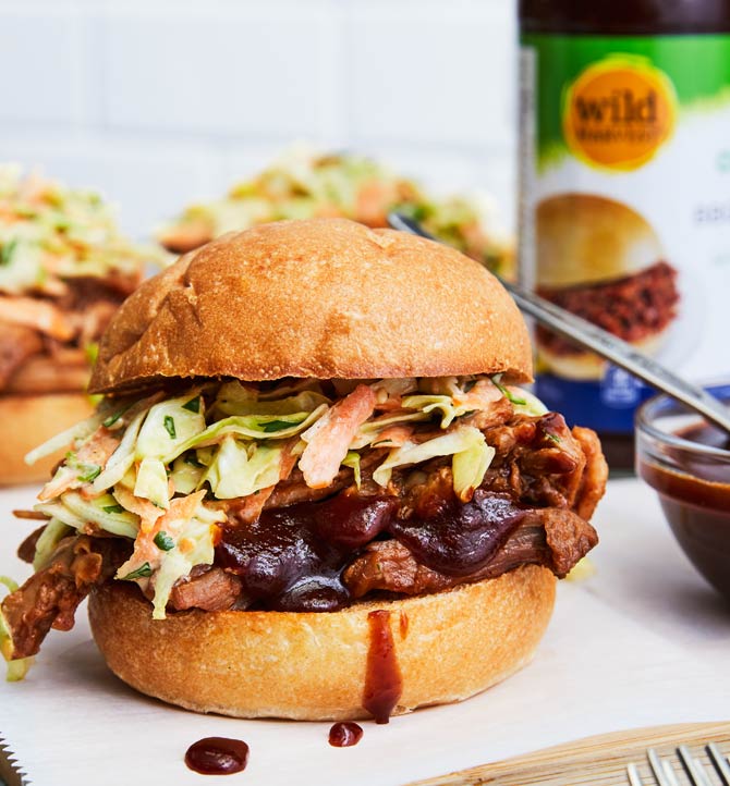 Pulled Pork Sliders with Toasted Sesame Slaw